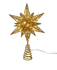 Kurt Adler 11" Pre-lit Twinkling Led 60-Light Starburst Tree Topper
