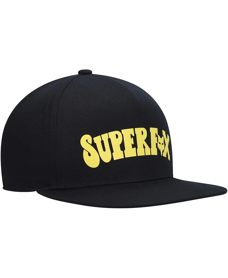 Men's Black Fox Super Trik Snapback Hat