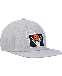 Men's Mitchell & Ness Heather Gray Cleveland Cavaliers Hardwood Classics 2.0 Snapback Hat