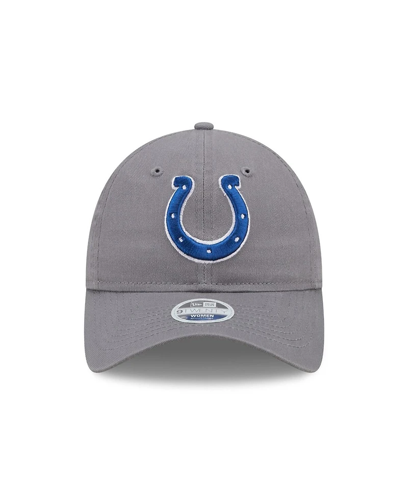 Women's New Era Graphite Indianapolis Colts Core Classic 2.0 9TWENTY Adjustable Hat
