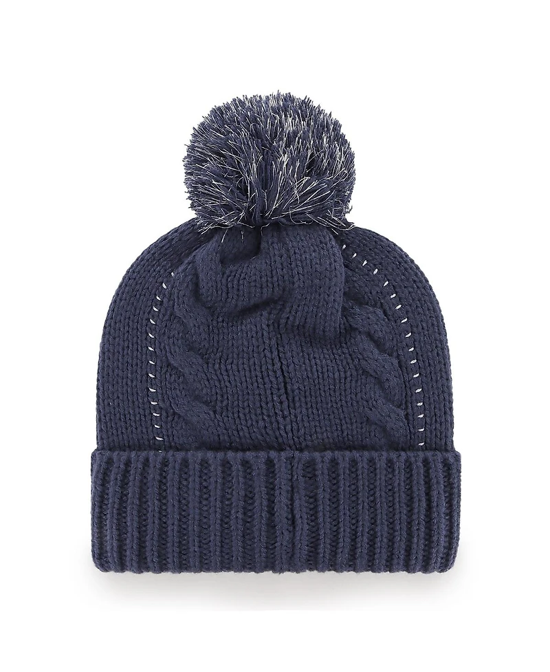 Women's '47 Brand Navy Tennessee Titans Bauble Cuffed Knit Hat with Pom