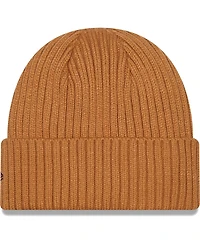 Men's New Era Light Brown Minnesota Golden Gophers Core Classic Cuffed Knit Hat