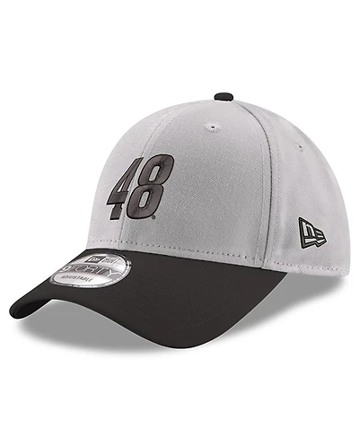 Men's New Era Gray, Black Alex Bowman 9FORTY Snapback Adjustable Hat
