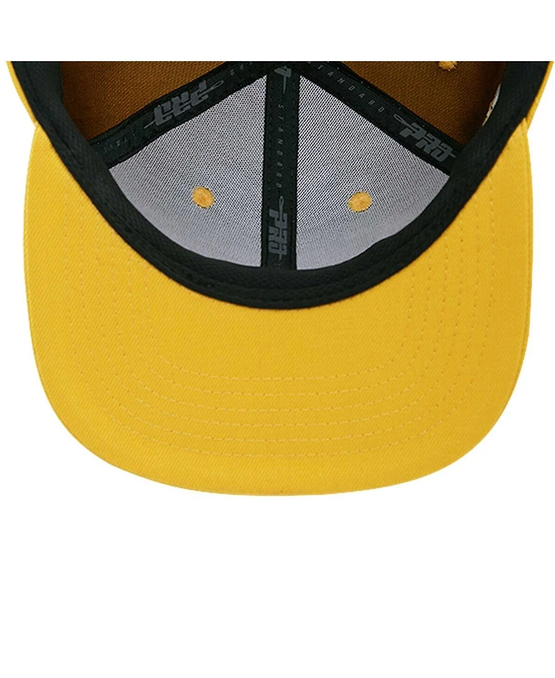 Men's Pro Standard Gold Prairie View A&M Panthers Evergreen Mascot Snapback Hat