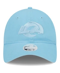 Women's New Era Light Blue Los Angeles Rams Color Pack Brights 9TWENTY Adjustable Hat