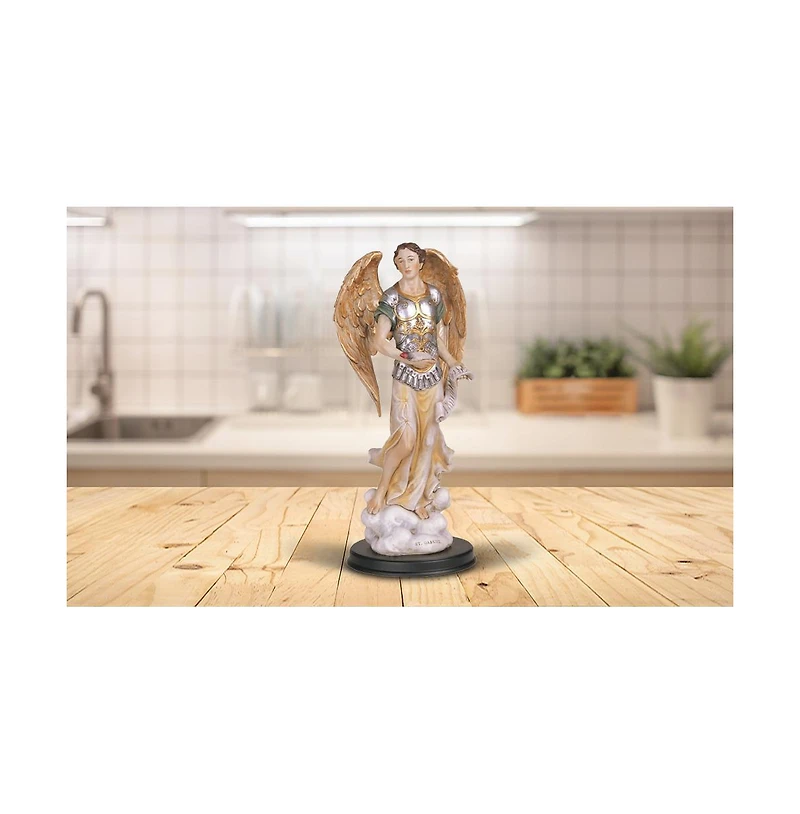 Fc Design 12"H Archangel Gabriel Statue The Messenger Angel Holy Figurine Religious Decoration Home Decor Perfect Gift for House Warming