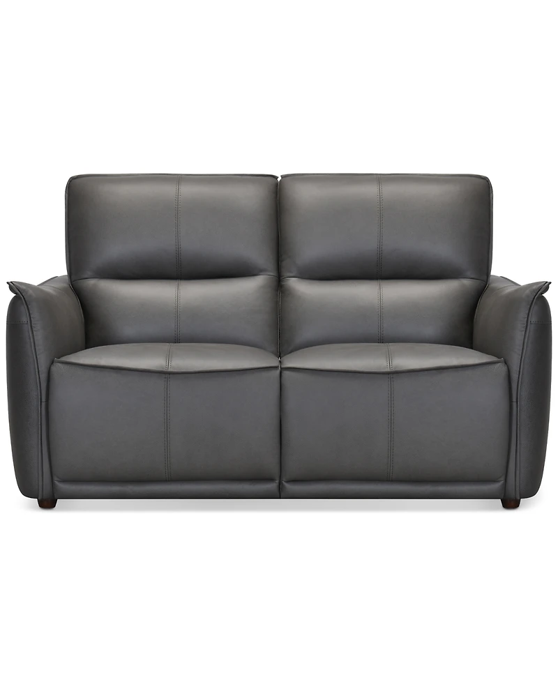 Polner 63" Leather Power Motion Loveseat, Created for Macy's