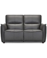 Polner 63" Leather Power Motion Loveseat, Created for Macy's