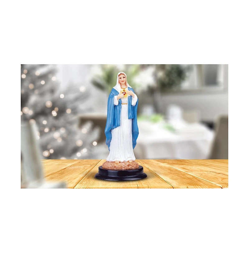 Fc Design 5"H Sacred Heart of Maria Statue Holy Figurine Religious Decoration Home Decor Perfect Gift for House Warming, Holidays and Birthdays