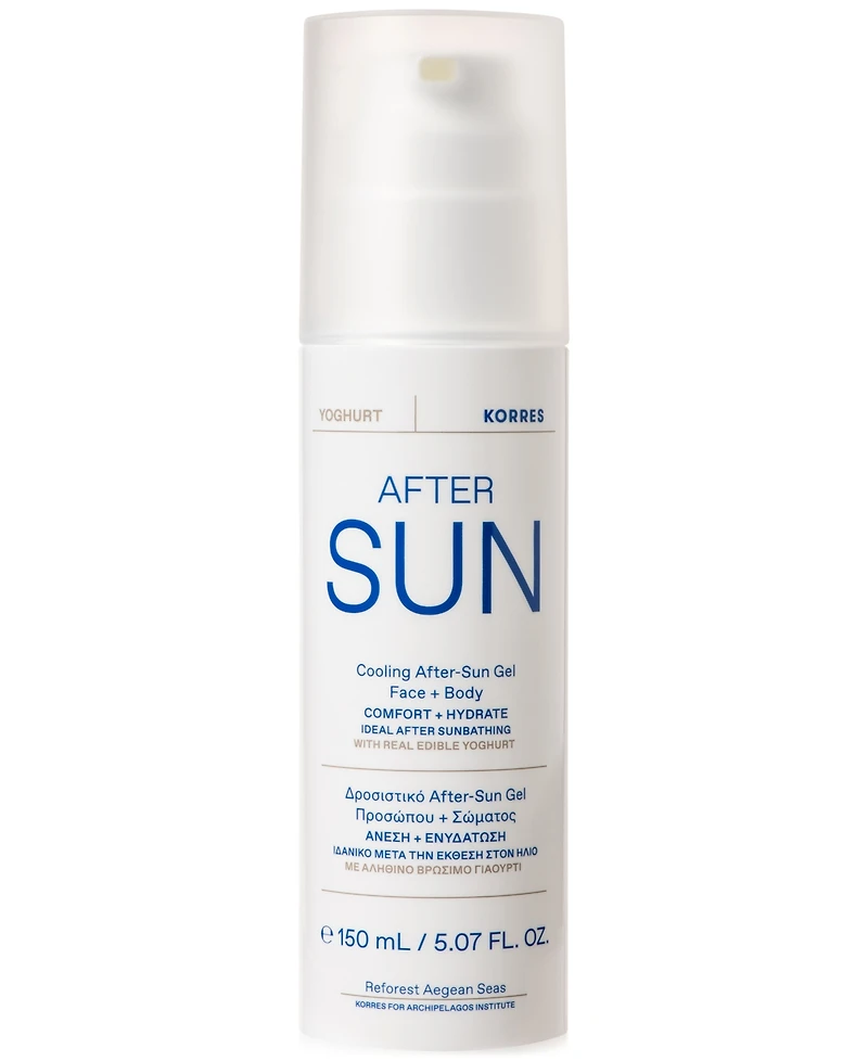 Korres Greek Yoghurt After Sun Calming + Cooling Gel, 5.07 oz.