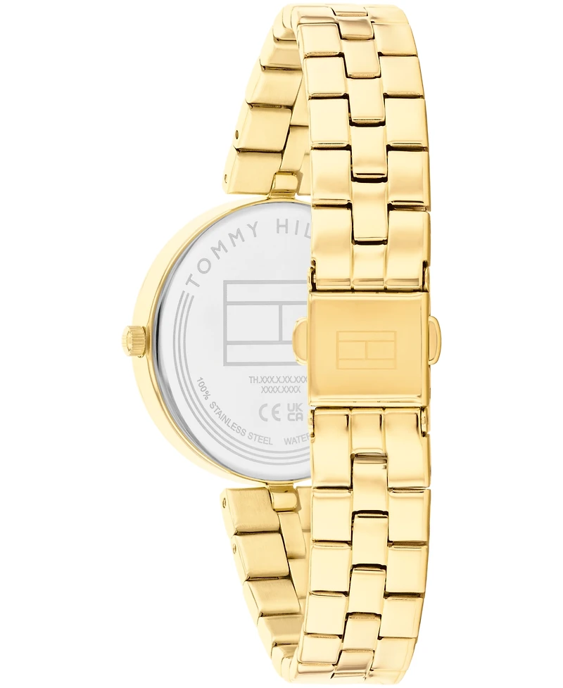 Tommy Hilfiger Women's Quartz Gold-Tone Stainless Steel Watch 34mm