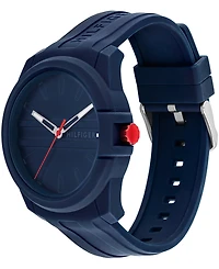 Tommy Hilfiger Men's Quartz Blue Silicone Watch 44mm