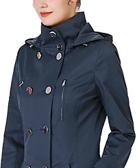 Kimi + Kai Women's Eeva Water-Resistant Hooded Trench Coat