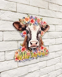 Designocracy Holiday Wood Welcome Sign Hanging Decoration Hello Summer G. DeBrekht