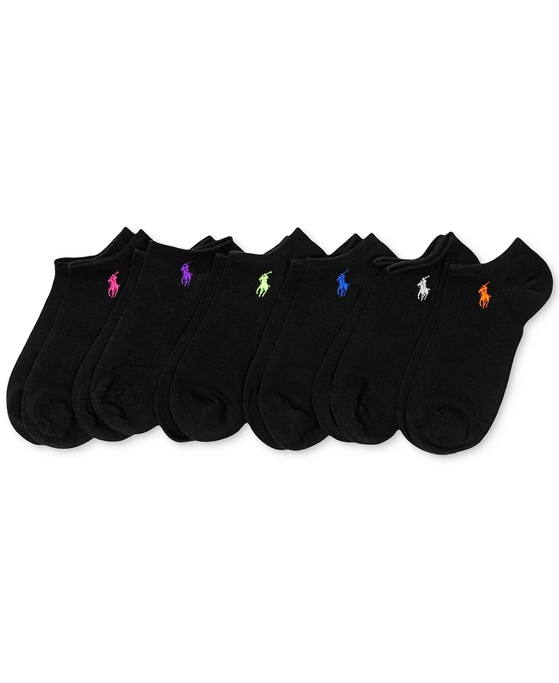 Polo Ralph Lauren Women's 6-Pk. Flat Knit Low-Cut Socks