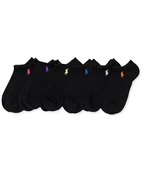 Polo Ralph Lauren Women's 6-Pk. Flat Knit Low-Cut Socks