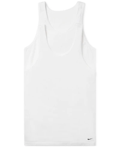Nike Men's Slim-Fit 2-Pack Essential Stretch Tank Undershirts