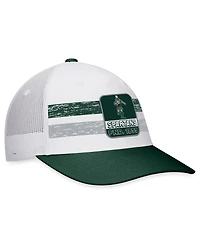 Men's Top of the World White, Green Michigan State Spartans Retro Fade Snapback Hat