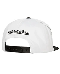 Men's Mitchell & Ness White Brooklyn Nets Hot Fire Snapback Hat