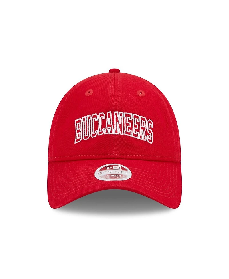 Women's New Era Red Tampa Bay Buccaneers Collegiate 9TWENTY Adjustable Hat