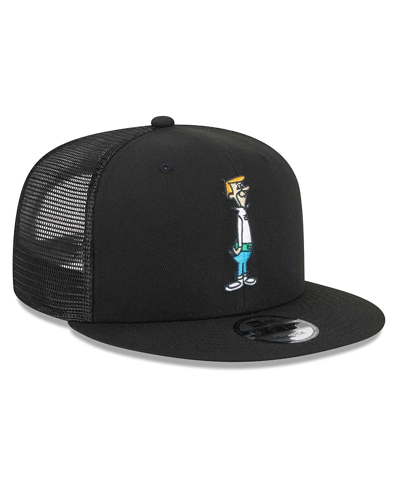 Men's New Era Black The Jetsons George Jetson Trucker 9FIFTY Snapback Hat