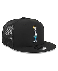 Men's New Era Black The Jetsons George Jetson Trucker 9FIFTY Snapback Hat