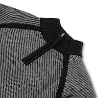 Hope & Henry Boys Organic Long Sleeve Half Zip Raglan Contrast Sweater