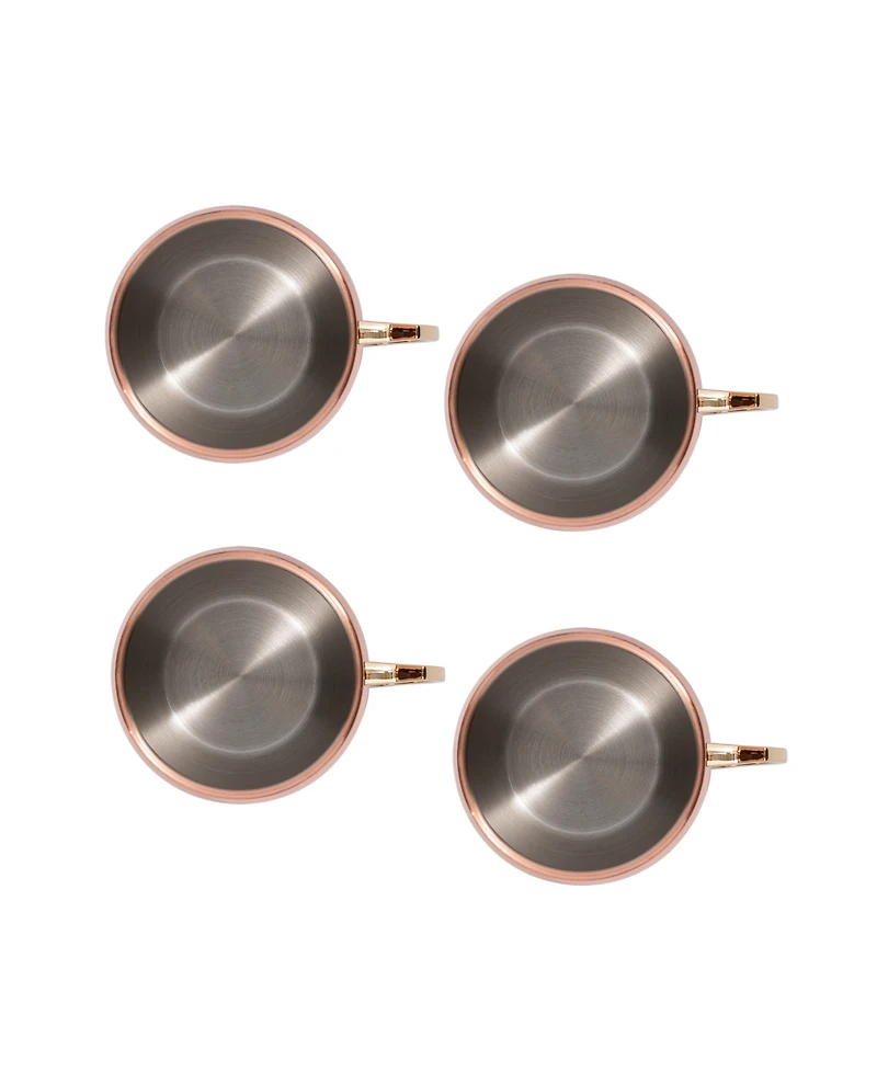 Thirstystone by Cambridge Smooth Copper Moscow Mule Mugs, Set of 4