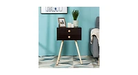 Slickblue Mid Century Modern 2 Drawers Nightstand