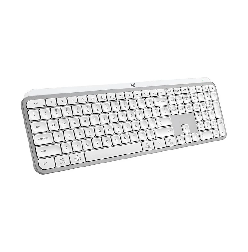 Logitech Mx Keys Full Size Scissor Keyboard for Pc and Mac - Pale Grey