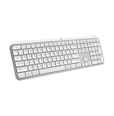 Logitech Mx Keys Full Size Scissor Keyboard for Pc and Mac - Pale Grey