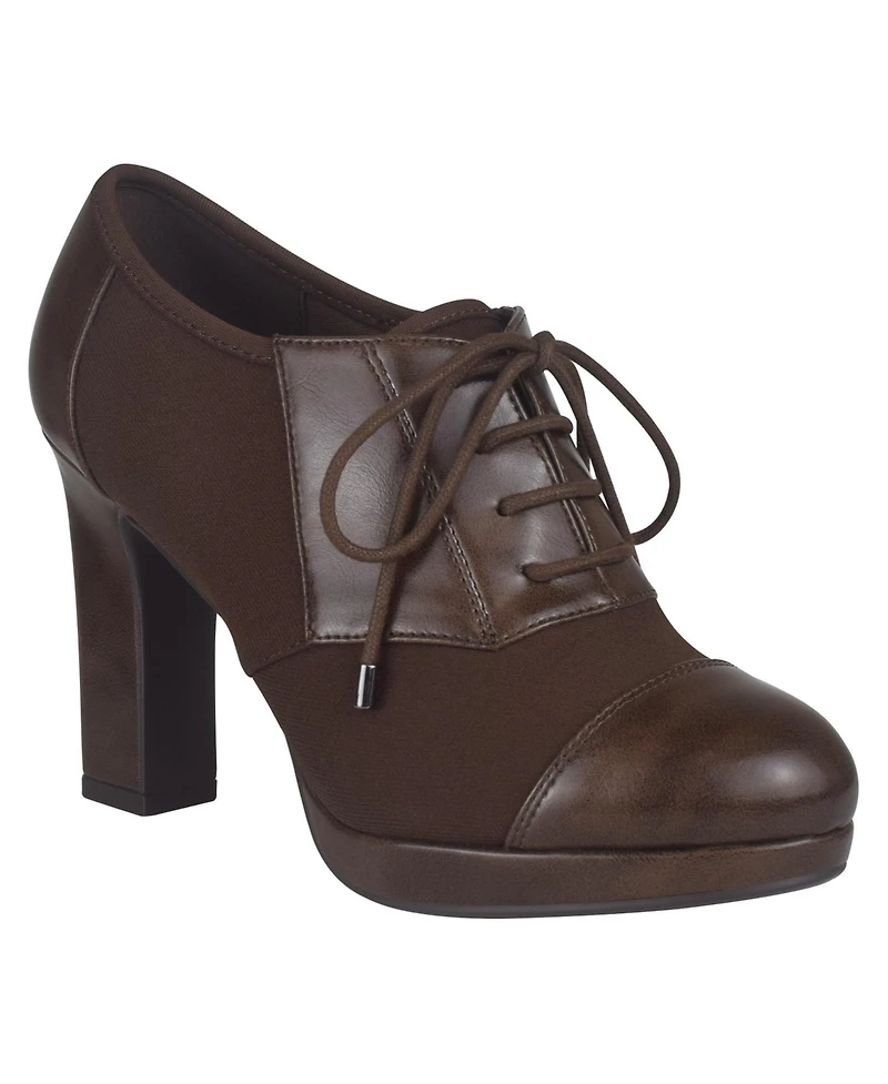 Impo Women's Olsen Stretch Lace Up Oxford Heeled Shooties
