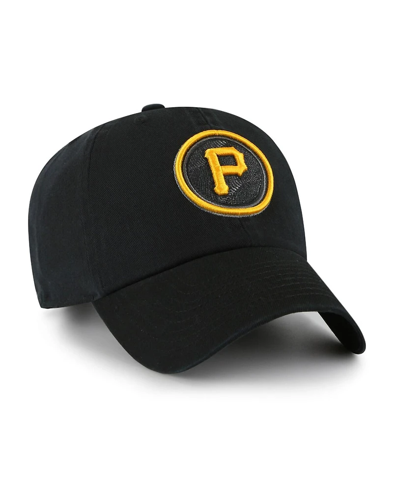 Men's '47 Brand Black Pittsburgh Pirates 2023 City Connect Clean Up Adjustable Hat