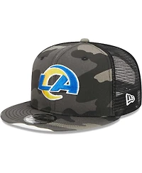 Men's New Era Urban Camo Los Angeles Rams 9FIFTY Trucker Snapback Hat