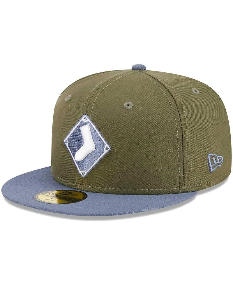 Men's New Era Olive, Blue Chicago White Sox 59FIFTY Fitted Hat