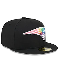 Men's New Era Black New England Patriots 2023 Nfl Crucial Catch 59FIFTY Fitted Hat