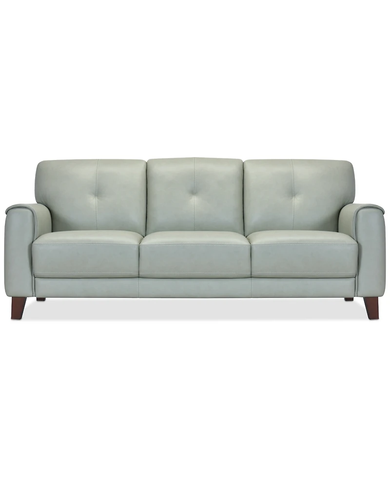 Closeout! Ashlinn 84" Pastel Leather Sofa, Created for Macy's