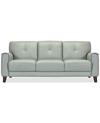 Closeout! Ashlinn 84" Pastel Leather Sofa, Created for Macy's