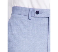 Dkny Men's Modern-Fit Bi-Stretch Light Blue Check Suit Separate Pants