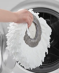 True & Tidy 2-Piece Round Mop Pad Replacement Set for Spray-360 Clean Everywhere Spray Mop Kit