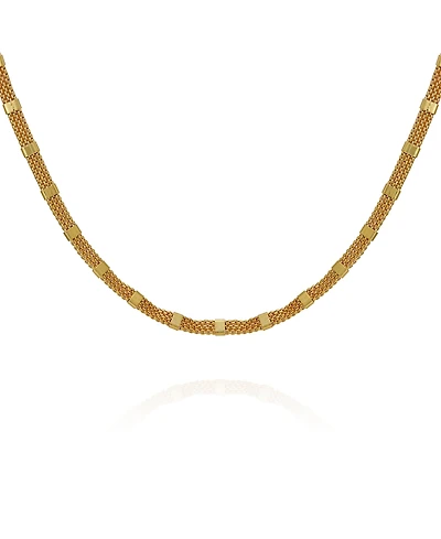 Vince Camuto Gold-Tone Glass Stone Box Chain Necklace, 18" + 2" Extender