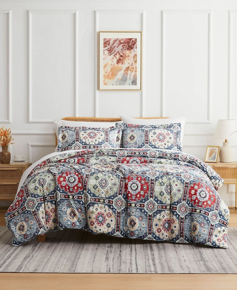 Southshore Fine Linens Kilm Microfiber 2 Piece Duvet Cover Set, Twin
