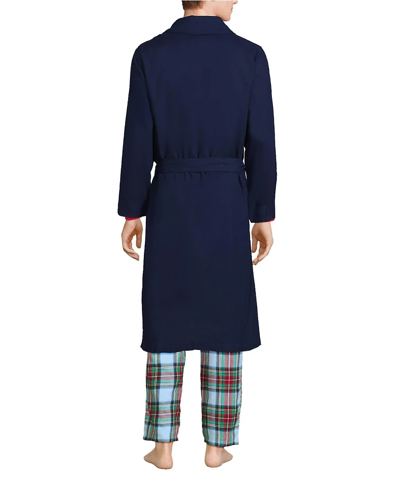 Lands' End Men's Flannel Robe