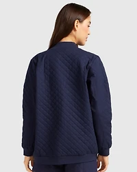 Belle & Bloom Women's Over It Quilted Bomber