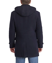 Bgsd Men Tyson Wool Blend Leather Trimmed Toggle Coat