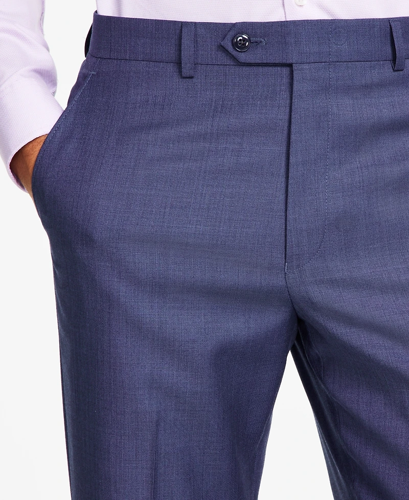 Michael Kors Men's Classic-Fit Wool-Blend Stretch Solid Suit Separates Pant