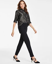 Gloria Vanderbilt Women's Tummy-Control Pull-On Slim Trousers