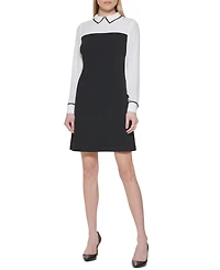 Tommy Hilfiger Petite Colorblocked Layered-Look Dress