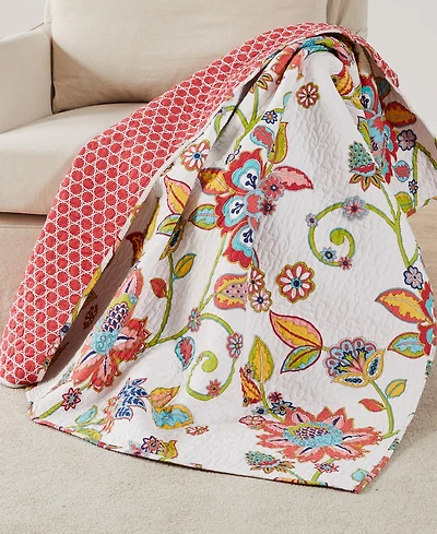 Levtex Clementine Spring Reversible Quilted Throw, 50" x 60"