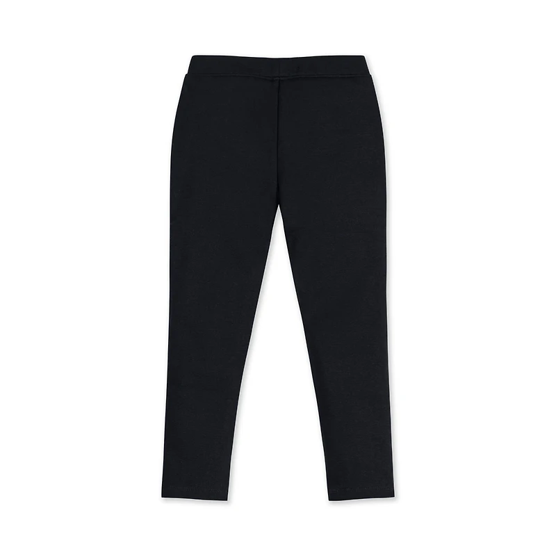 Hope & Henry Baby Girls Button Placket Ponte Pant